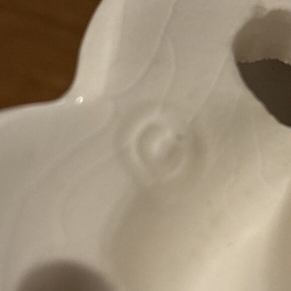 Home Interiors Small Candle Lamp Shade Jar Topper Floral Vines & Scalloped Edge - Picture 8 of 8